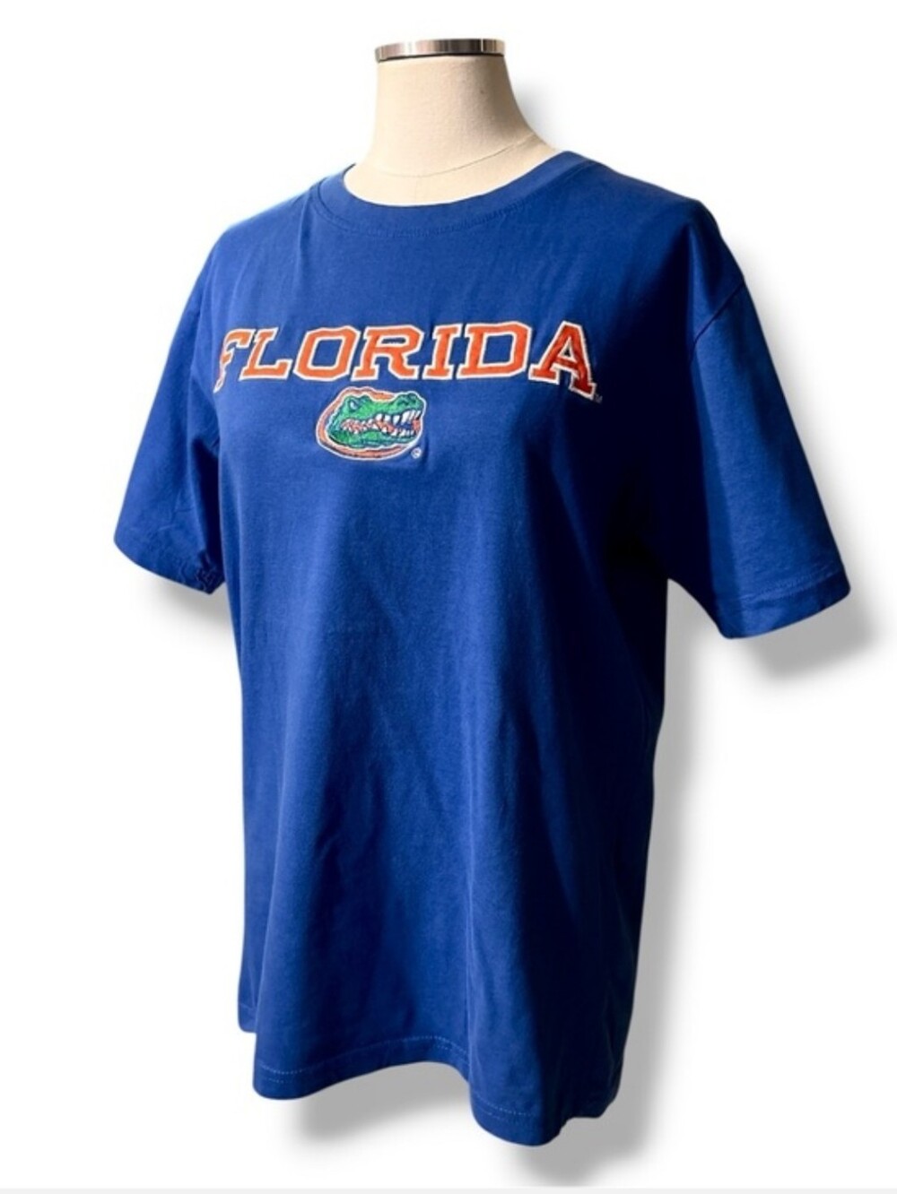 PROEDGE by KNIGHTS APPAREL Blue Florida Gators Embroidered Stacked Logo Shirt1